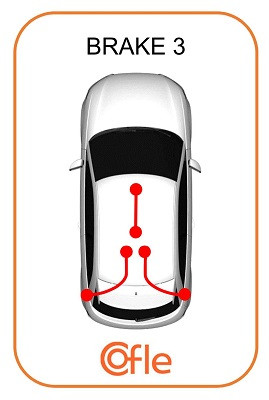 Cofle Handbremsseil Bremsseil Hinten Links Rechts Passend FüR Peugeot 208-image