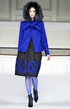 NWT $3950 Oscar De La Renta Runway Silk Black Dress