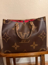 Louis Vuitton On The Go Tote MM Brown Monogram Reverse Leather