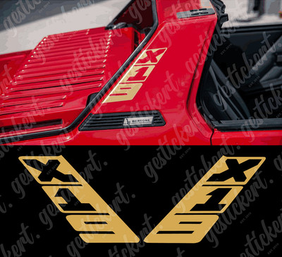 2x Sticker For B Pillar Fits Fiat X1/9 Decal Sticker Car B Pillar Decor
