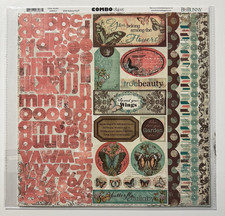 Bo Bunny Gabrielle 12x12 Combo Sticker Sheet