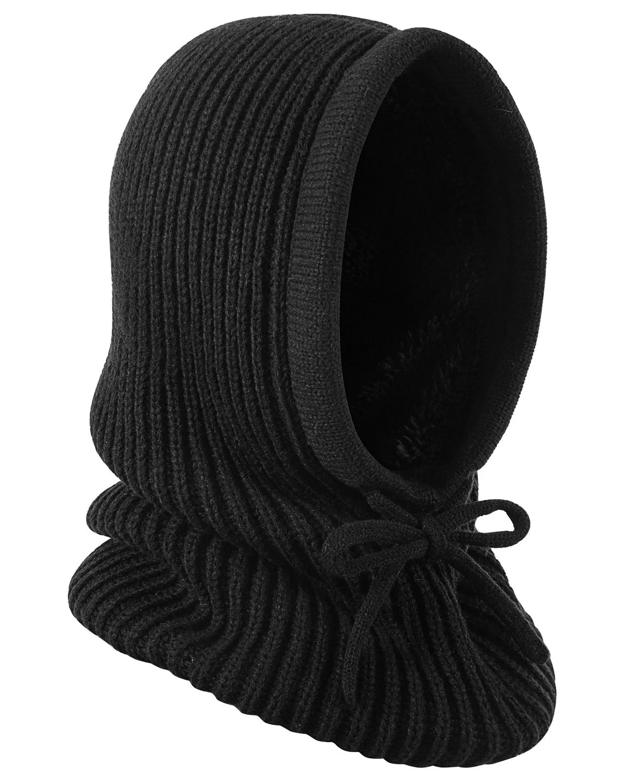 Winter Hat Knit Balaclava Hooded Scarf Head Cover Beret Neck Ski Warmer Unise...