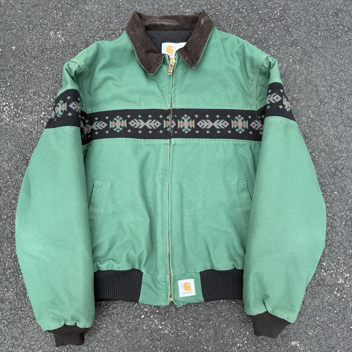 Vintage Green aztec southwestern indian carhartt santa fe