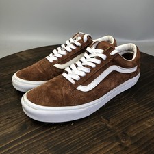 Vans Old Skool Shoes Mens Size 9 Brown Suede Low Top Skate Sneakers Gum 507698