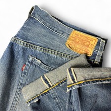Levi's LVC 501ZXX Vintage Clothing 38x34 Selvedge Jeans 1954 Big E Red Lines
