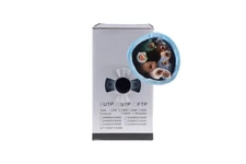 Cat5E Ethernet Cable, 1000' Pull Box, Plenum, Blue - Lifetime Warranty