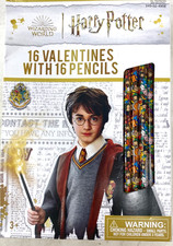 Wizarding World Harry Potter Set Of 16 Valentines Cards with 16 Pencils