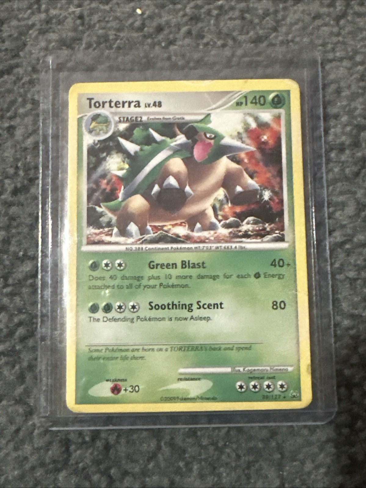 Pokémon TCG Torterra 39/127 Platinum Rare Card 2009