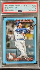 2024 Topps Japan Edition Shohei Ohtani Blue #/150 Dodgers PSA 9 MINT
