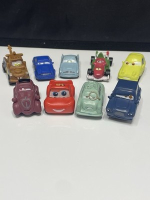 Disney Movie Toys Pixar Cars Lot Of 9 Cake Topper Mini Toys Non-moving Vehicles