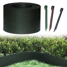 Gartenrandleiste PE-Material 12 cm Höhe für Gras- und Steinbegrenzung