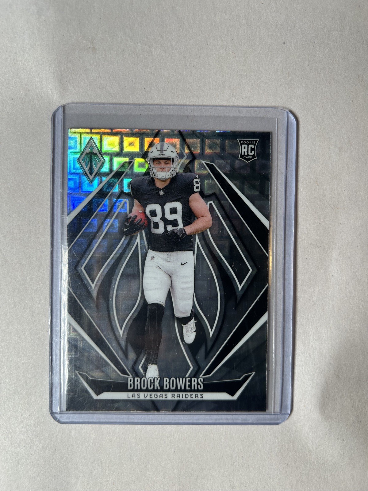 2024 Panini Phoenix Brock Bowers #165 (RC) Silver Pandora Raiders
