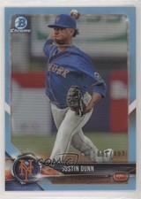 2018 Bowman Draft Chrome Sky Blue Refractor 81/402 Justin Dunn #BDC-178 4al