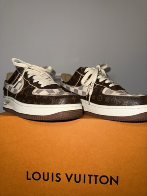 Louis Vuitton Nike Air Force 1 Low - Monogram Brown - Size Men s 7.5