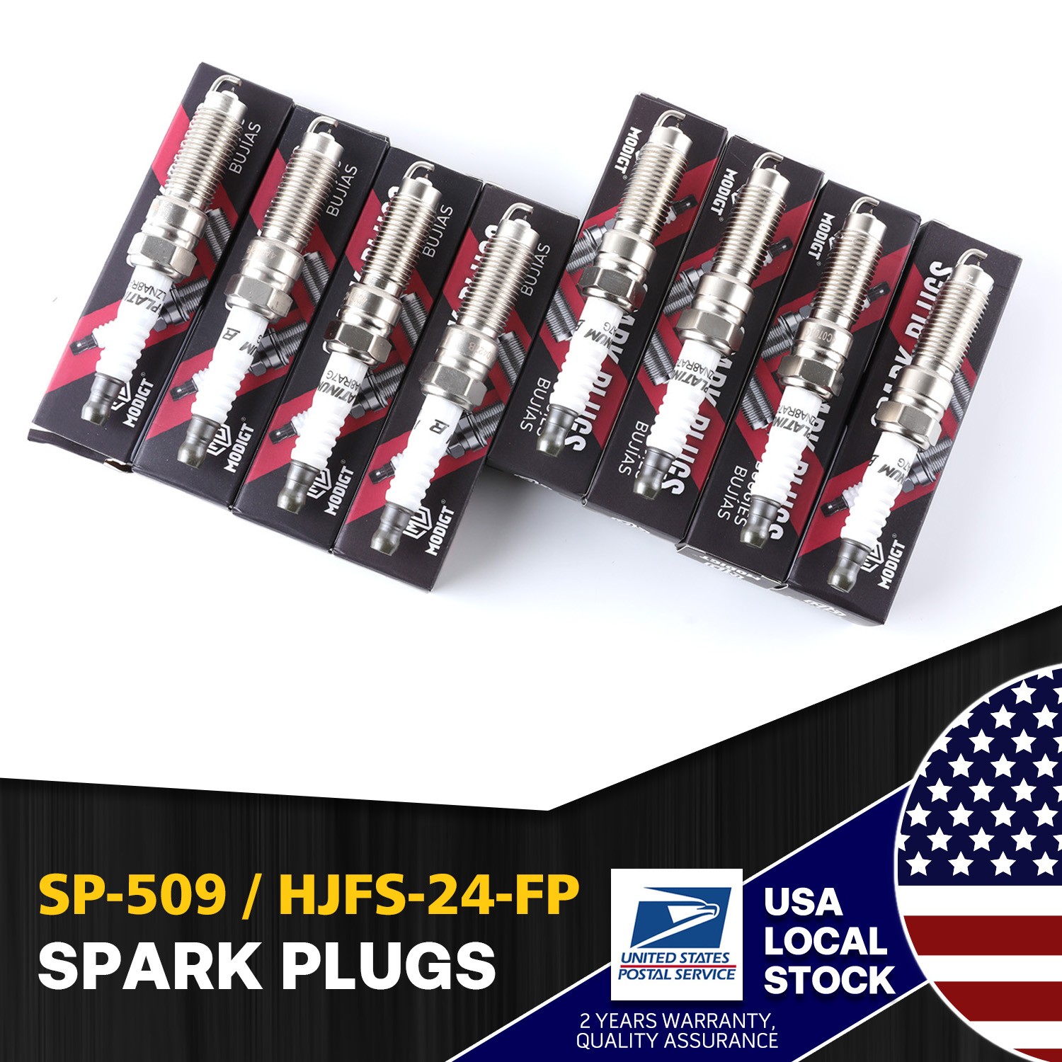 8 Pcs For Motorcraft SP-509 HJFS-24FP Platinum Spark Plugs For Ford F-150 08-10