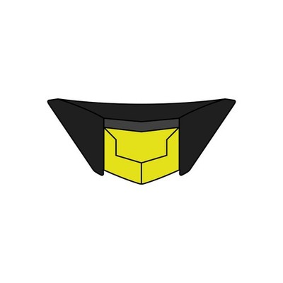 Lufteinlass Kinnschutz Helm Airoh ST.501 Fluo Yellow Matt