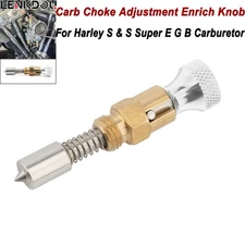 Carburetor Enricher Choke Adjustment Knob For S&S Shorty Super E G B Harley