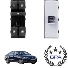 PULSANTIERA ALZACRISTALLI TASTI NERI VOLKSWAGEN PASSAT 2005 2006 2007 2008 2009