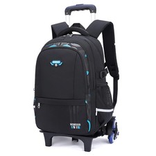Boys Rolling Backpack Elementary Middle School Bookbag Wheel Teens Trolley