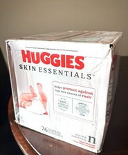 Huggies Skin Essentials Diapers - Newborn Size 76 Ct. - NEW Sealed