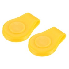 2 Pack Golf Hat Clip Silicone Golf Ball Marker Hat Magnetic Anti-rust Yellow