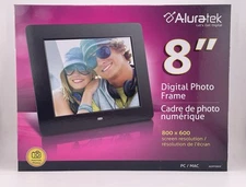 ALURATEK 8” Digital Photo Frame * Brand New * SEALED *
