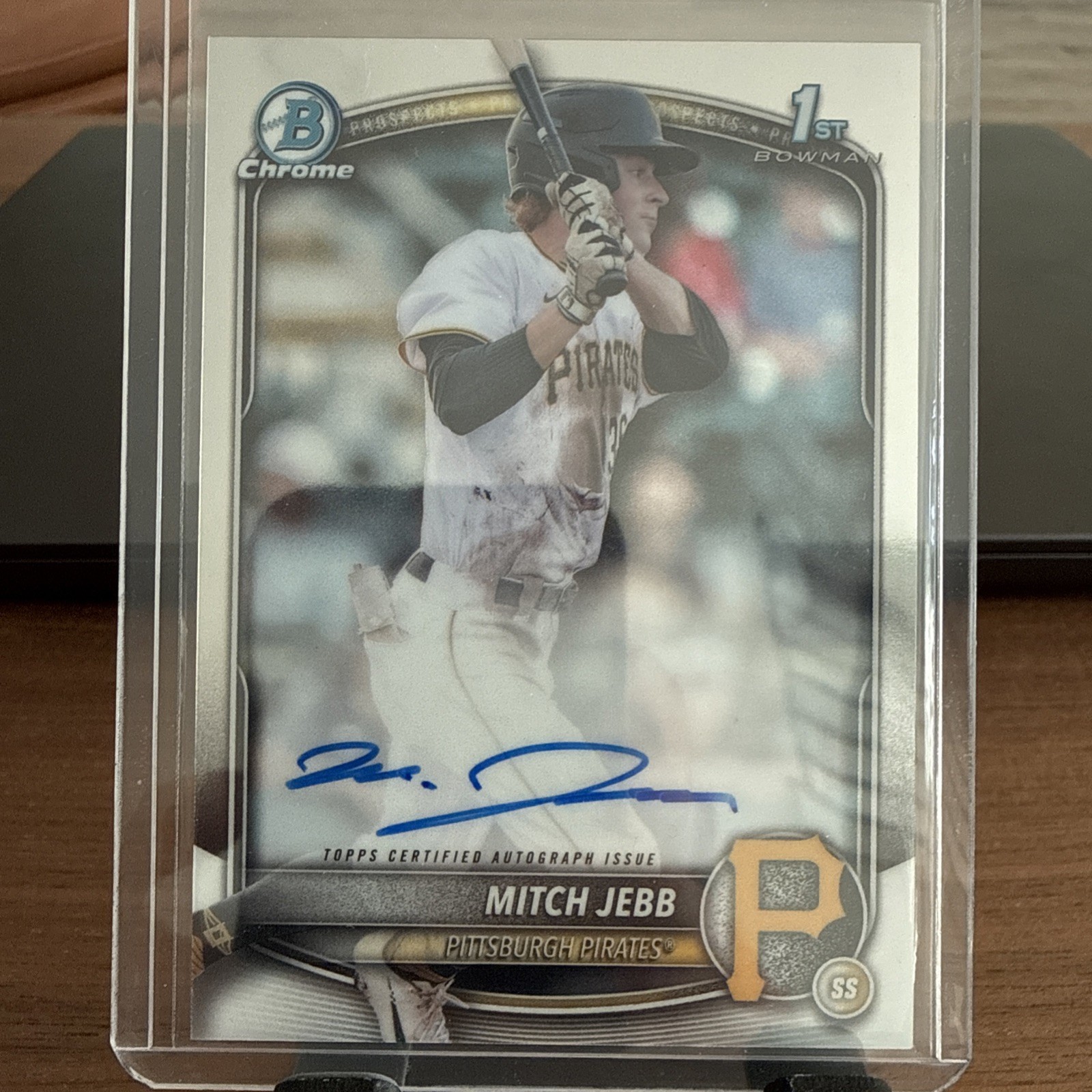 Mitch Jebb 2025 Bowman Chrome Prospect Auto #CPA-MJ, Pirates