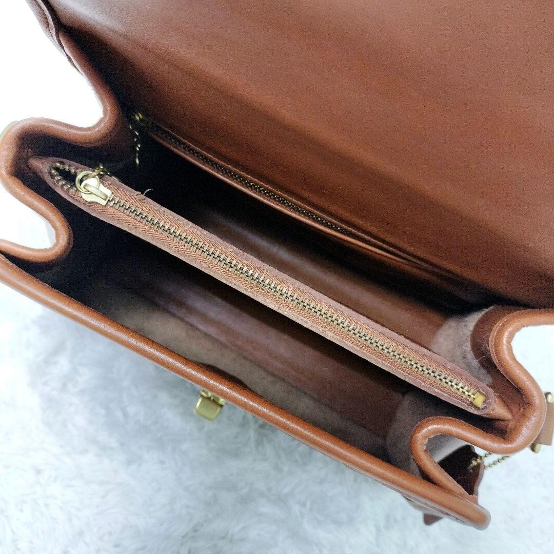 【希少】Old Coach hand bag brown　9977 Old Coach 9977 2Way Shoulder Bag Mocha Brown Vintage Made in