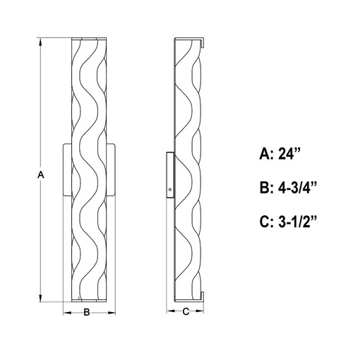 Marseille 1-Light Bathroom Light in Contemporary and Cylinder Style 4.75 Inches - Picture 8 of 13