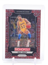 MAGIC JOHNSON 2024-25 PRIZM MONOPOLY RED FREE PARKING STARS #LEG4 LAKERS Q5537