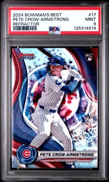 2024 Bowman's Best - Pete Crow-Armstrong #17 Refractor (RC) PSA 9