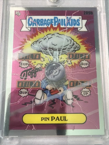 Pin PAUL [Printing Plate] #209b 2022 Garbage Pail Kids Chrome card