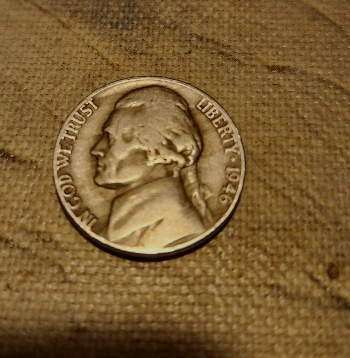 1946 Jefferson Nickel Rare No mint mark - Image 2 of 4