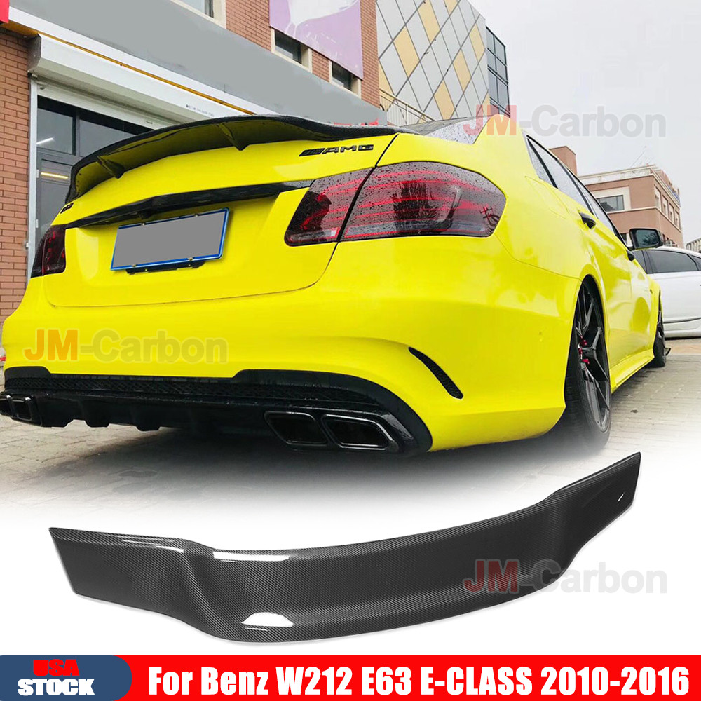 Real Carbon Fiber Rear Trunk Spoiler For Mercedes Benz W212 E63 2010-2016