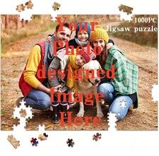 Photo Customized Puzzle Personalized 1000PC Puzzle Gift Mom Family Text Logo