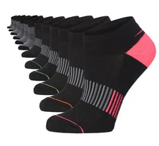 Tipi Toe Women's 12 Pack Athletic Cushioned Sports Running Ankle Socks