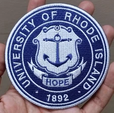 University Of Rhode Island Logo Iron On Patch - Sew Patch - Embroidered Patch