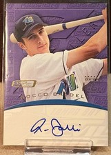 Rocco Baldelli autograph 2001 tops gallery Fusion On card auto