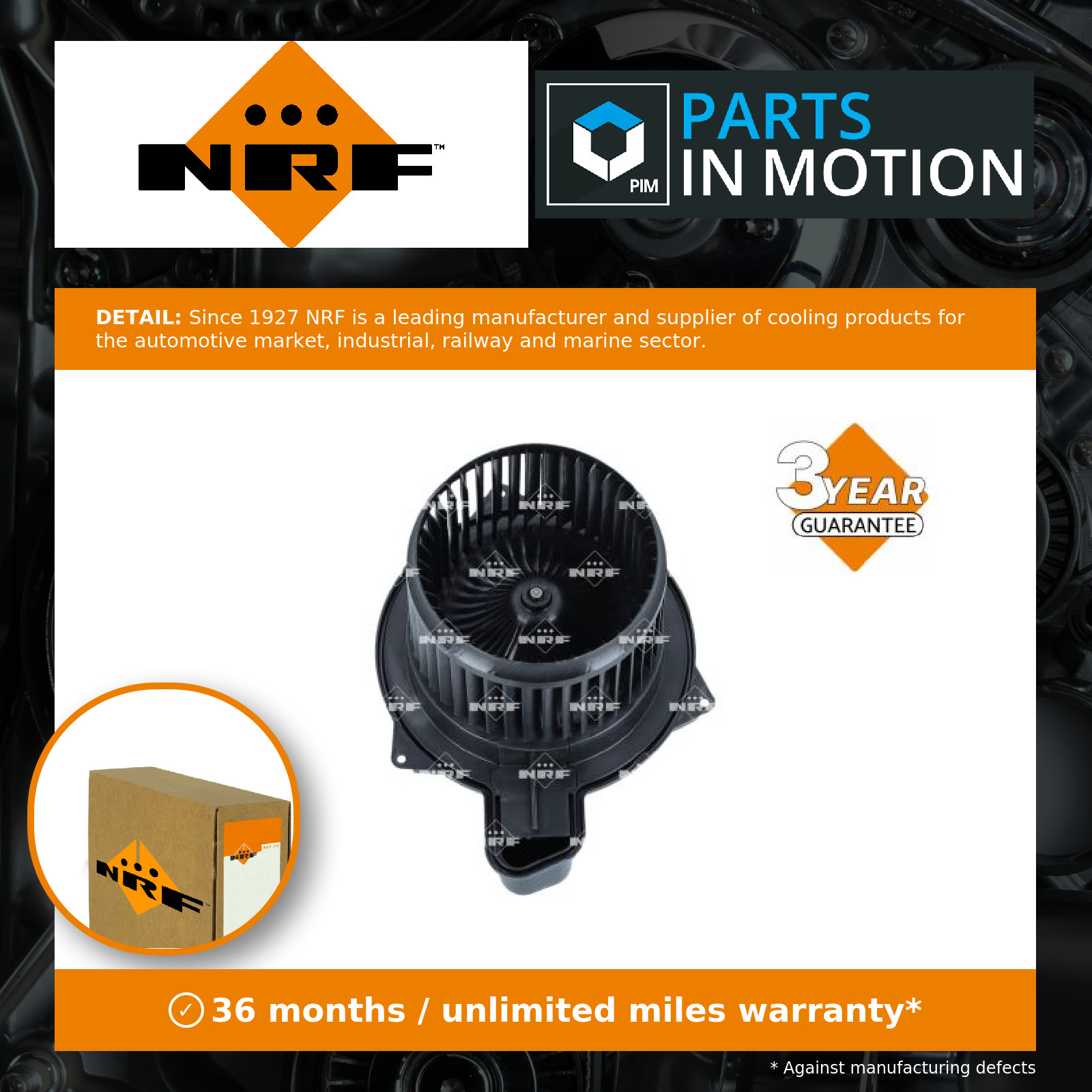 NRF 34428 Interior Blower for ABARTH,CHRYSLER,FIAT,LANCIA - Image 3