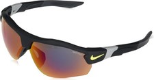 Nike Show X3 Rectangular Sunglasses, Matte Black, 72/9/130 - Matte Black - 72/9/