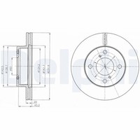 2X Delphi Bremsscheibe BG4271C FüR Pixo GF UA0 Alto Nissan Suzuki LPG 7 AMF310