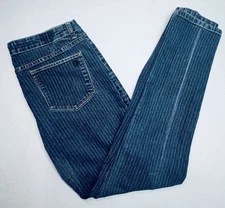 G BY GUESS Women’s Size 30 Eva Skinny Cotton Poly Spandex Mid Rise Jeans Striped