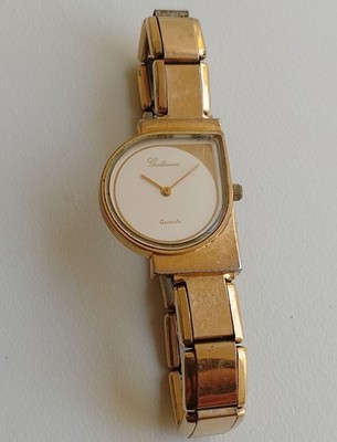 Guillaume Damenuhr Swiss Parts Vintage Vergoldet Armbanduhr Stretcharmband P12