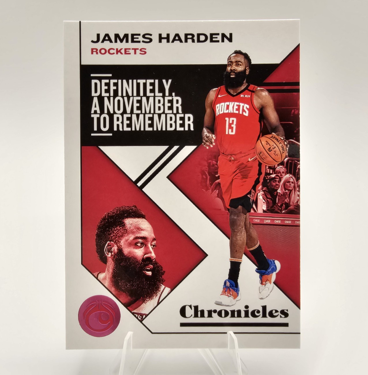 James Harden Pink Parallel #2 - 2019-20 Panini Chronicles Card