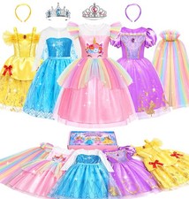 Princess Dress up Clothes for Girls Princess Dresses Costumes for Girls 3-8