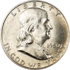 1950-D Franklin Half Dollar - FBL - Strong Strike - Brilliantly Uncirculated