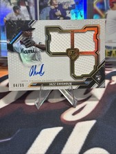 2021 Topps Triple Threads Jazz Chisholm /99 Rookie Triple Patch Auto #RFPAR-JCH