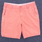Barneys New York Chino Shorts Herren 34 koralle lachs pink flache Vorderseite Freizeit