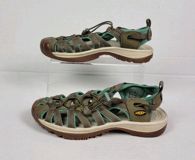 Keen Whisper sandalo punta chiusa donna taglia 8 5 impermeabile scarpe da trekking