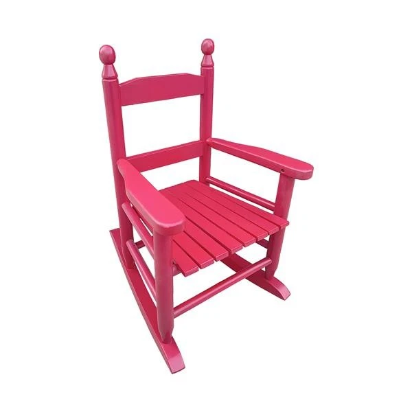 Silla Mecedora Infantil Rosa Roja - Interior o Exterior - Apta para Niños - Duradera Foto 4 de 4